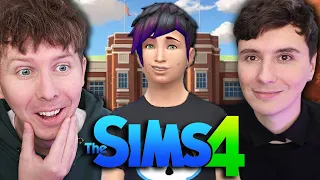 FIRST DAY OF HIGH SCHOOL - Dan and Phil play The Sims 4: Season 2 #4