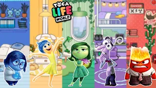 OS QUARTOS de DIVERTIDAMENTE no TOCA LIFE WORLD #LuliRarity