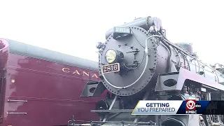 Canadian Pacific stream engine built in the 1930s makes its way to the Kansas City metro