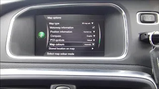 How to change the Navgation map on a Volvo V40