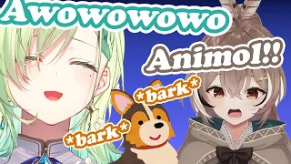 Mumei's dog wants attention during her collab with Fauna (Hololive/Eng Sub)