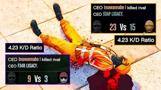 Cringe Tryhard couple with the same K/D got DESTROYED! [GTA Online]