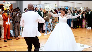 Beautiful Bride and Groom Congolese Wedding Entrance Dance ( Antoinette & Padou )
