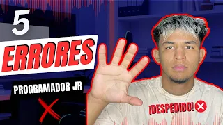 5 errores fatales en mi primer trabajo como programador junior. ¡Despedido!