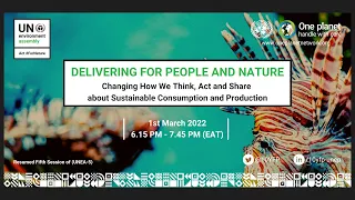 Changing How We Think, Act and Share about Sustainable Consumption and Production