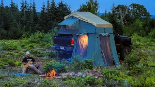 Camping In Roof Top Tent - Overland Adventure