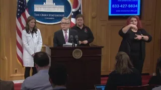 Gov. Mike DeWine recommends that state indoor sporting events be played without spectators because o
