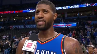 Paul George Postgame Interview on Game Winning Shot in Double OT! Thunder vs Jazz!