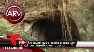 Aseguran ver huellas del diablo en El Salvador | Al Rojo Vivo | Telemundo