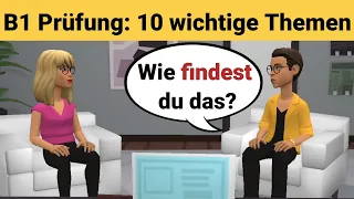 Mündliche Prüfung Deutsch B1 | Gemeinsam etwas planen/Dialog | 10 wichtige Themen | sprechen Teil 3