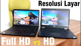 Perbandingan Resolusi Layar FHD dan HD | 1920x1080 dan 1366x768