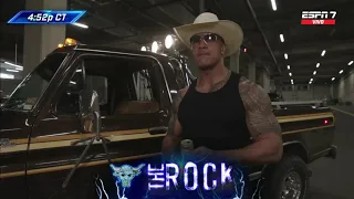 The Rock, Roman Reigns, Cody Rhodes & Seth Rollins llegan a la arena - Smackdown 08/03/2024 Español