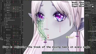 Kou's rough tutorial on rigging the crying expression [Live2d]