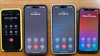 iPhone 14 Pro Max vs 15 Pro Max No Caller ID vs Unknown Incoming Calls to Different Phone Lines