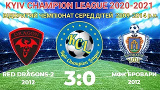 KCL 2020-2021 Red Dragons2 - МФК Бровари 3:0 2012