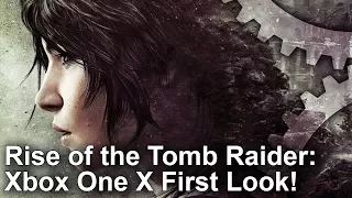 [4K] Rise of the Tomb Raider: Xbox One X vs PS4 Pro First Look Graphics Comparison!