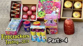 Diwali Crackers Testing 2019 Part - 4 !!! Tree Bomb Testing