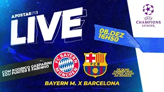 🔴 BAYERN MUNIQUE X BARCELONA - AO VIVO | UEFA CHAMPIONS LEAGUE - 6ª RODADA | COM NARRAÇÃO