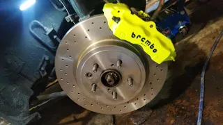 BREMBO ZR18 Свап задних тормозов TOYOTA CAMRY SV43 ч.1