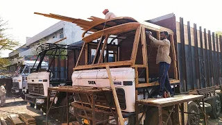 Truck  body building and cabin making process in India | Indian truck body building