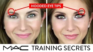 HOODED EYE TIPS for DAY and NIGHT LOOK | MAC Training Secrets Revealed