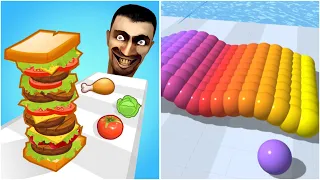 Canvas Run | Sandwich Runner - All Level Gameplay Android,iOS - NEW APK UPDATE #2