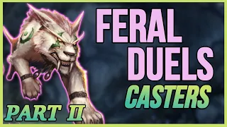 Part 2. FERAL DRUID PvP DUELS 1V1 *CASTERS* - WARMANE 3.3.5 PVP Wotlk (Priest,Mage,Warlock)2022 TIPS