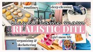 STAY AT HOME GIRL MOM | Productive day cleaning, organizing and decluttering