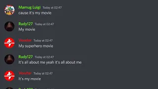 Super Mario 127 Discord server members sing My Superhero Movie