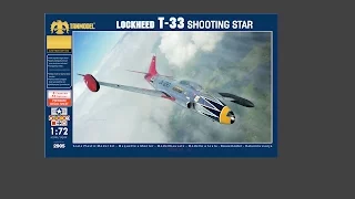 Tanmodel 1/72 T-33 Shooting Star In-box Review