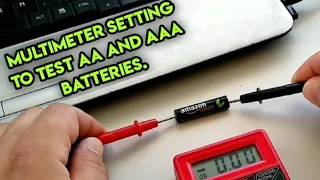 How to Test AAA Batteries with a Multimeter!