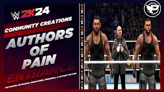 The Authors of Pain WWE 2K24 Entrance, Top Moves, Signatures, Finishers, & Victory Motion