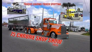 Trucks Leaving the 75 Chrome Shop Show/Truck Spotting in Wildwood 2023 part 2