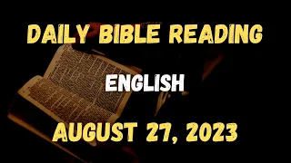 August 27, 2023: Daily Bible Reading, Daily Mass Reading, Daily Gospel Reading (English)