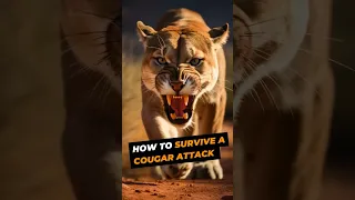 How to Survive a Cougar Attack. #cougar #attack #survival #mountainlions #survivalskills #howto