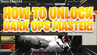 HOW to UNLOCK DARK OPS MASTER in Cold War! (EASIEST WAY)