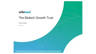 The Biotech Growth Trust - Investor Update Webinar - Tuesday, 12th March 2024