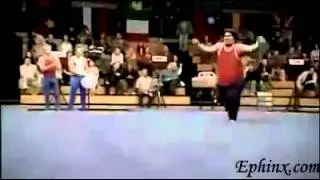 Funny Fat Guy Doing Awesome Gymnastic   Wow