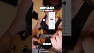 Homesick - BoyWithUke (Ukulele Tutorial) #shorts