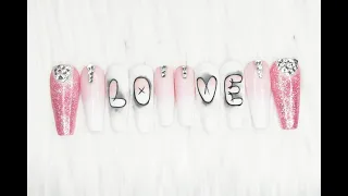 Nailart "Love Gel Painting Design"