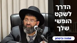 הרב אייל עמרמי - הדרך לשקט הנפשי שלך !!! כט' אדר ב' תשפ"ד