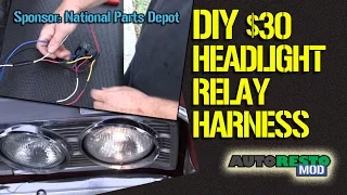 HOW TO Build a DIY Four Light Headlight Relay Harness for $30  Episode 229 Autorestomod