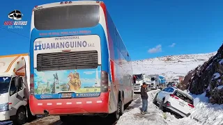 Una aventura más varados en la nevada Ruta a Ayacucho, Vía Libertadores