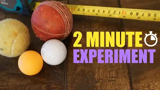 2 MINUTE EXPERIMENT - Ball Bounce!