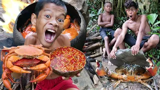 Primitive Technology - Kmeng Prey - Cooking Crab