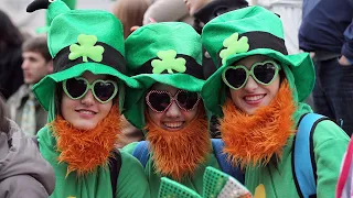 St. Patrick's Day Parade marches up Fifth Avenue in New York City
