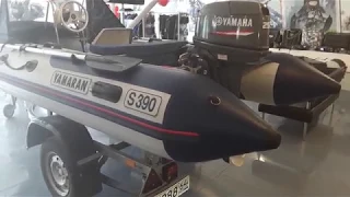 Б/у комплект: лодка Yamaran 390 + Yamaha 25 с редким количеством допов! Вы должны это видеть!