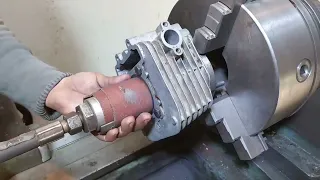 How to old technique rebore block cylinder motorcycle