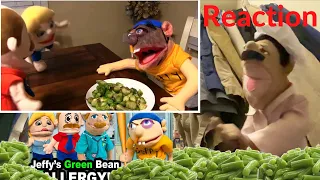 SML Movie: Jeffy's Green Bean Allergy Reaction (Puppet Reaction)