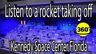 360° Video | Listen from the Firing Room to Apollo/Saturn V takeoff | Kennedy Space Center Florida